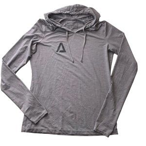 ANETIK Women's Small Hoodie Hooded Pullover, Light Gray.  Lightweight.  Premium